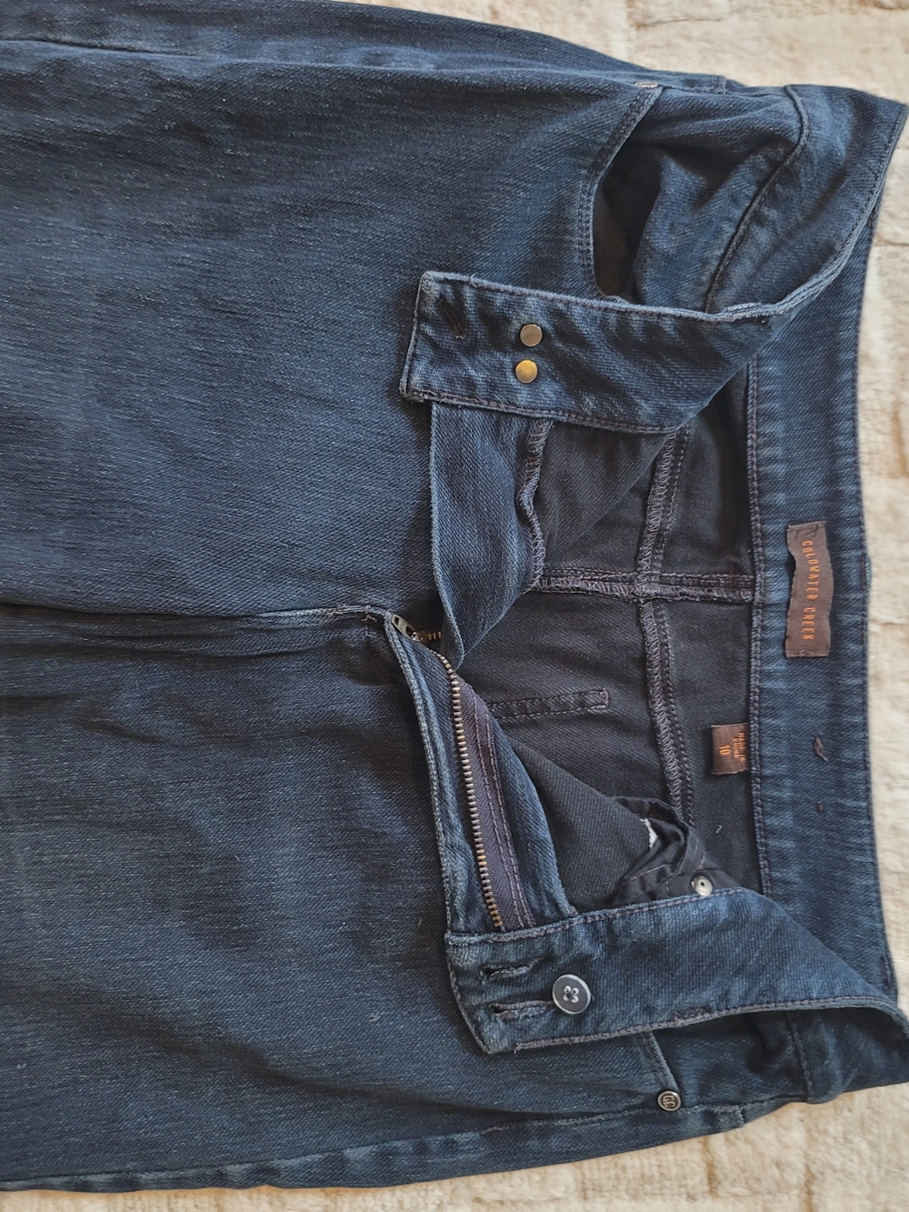COLDWATER CREEK Dark Blue Straight-Leg Women's Jeans Size 10 - Picture 2 of 12